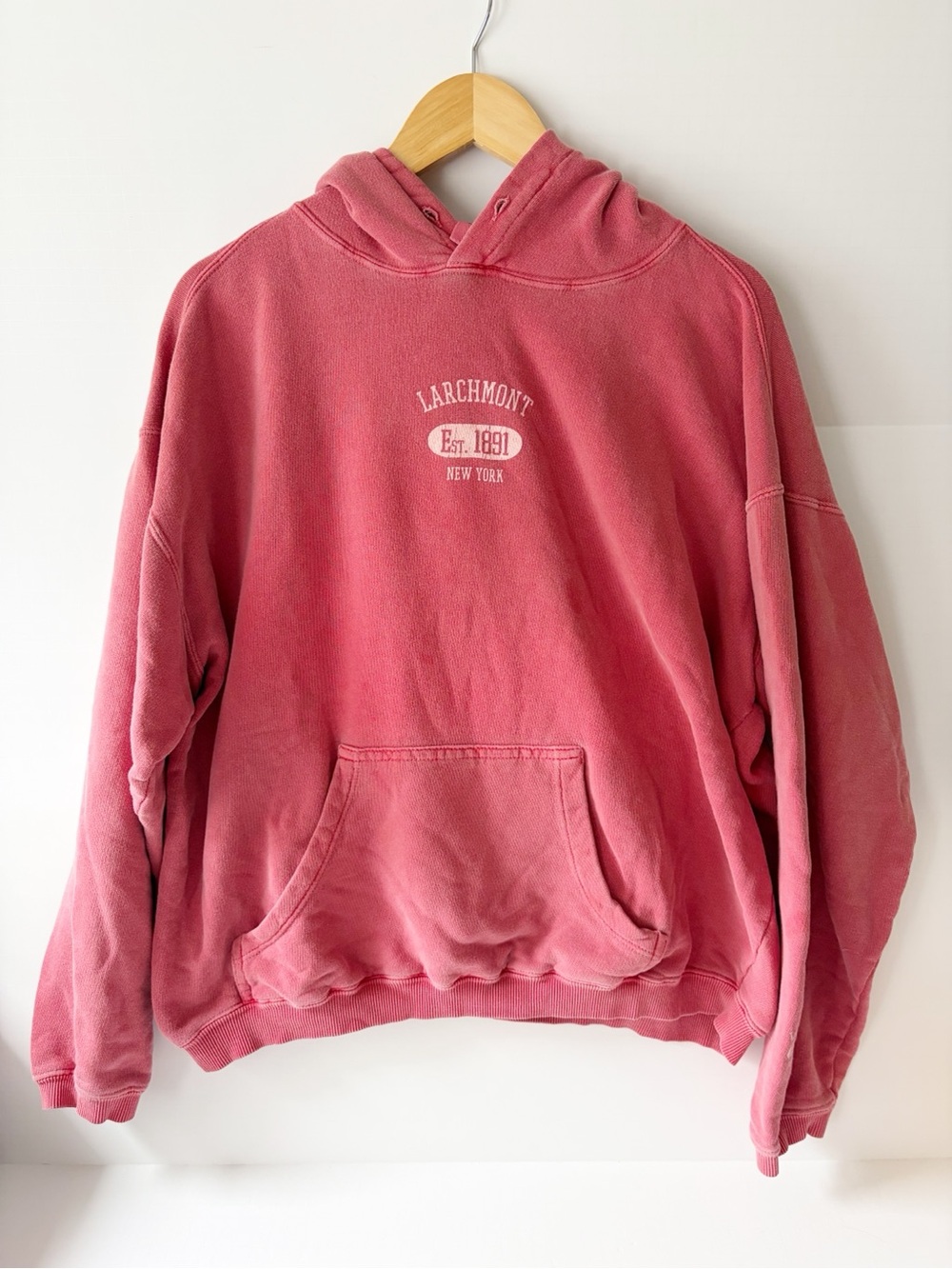 Comfort Colors Faded Pink Larchmont Pullover Hoodie Size Medium